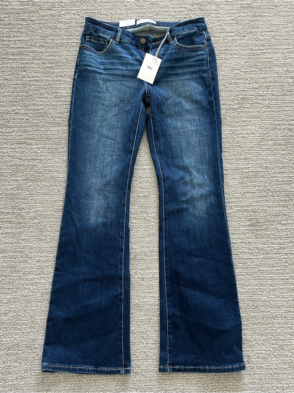BKE Dark Blue Flare Jeans - Women's Wide Leg Denim